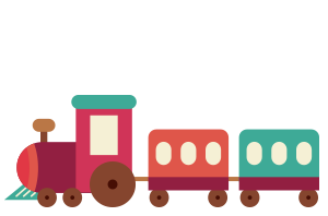 Illustration of a toy train